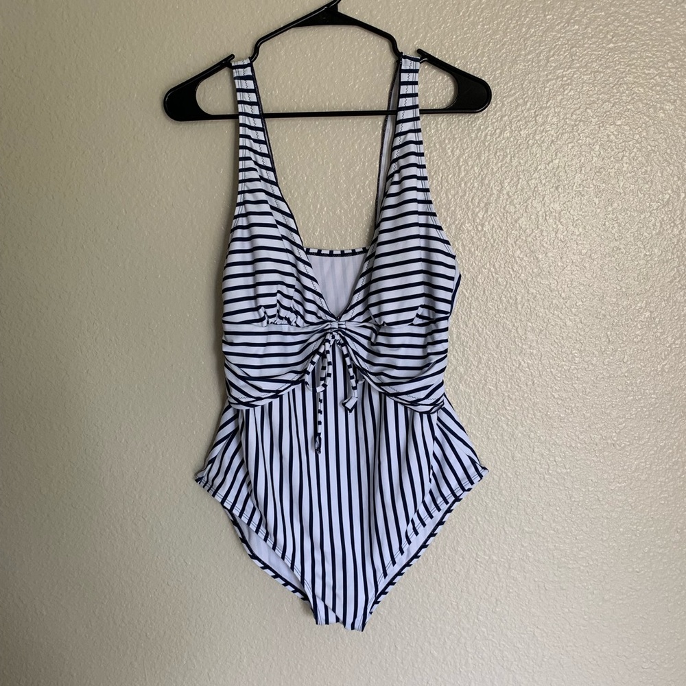 Striped bathing suit